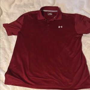 Under Armour Men's Red Polo Shirt